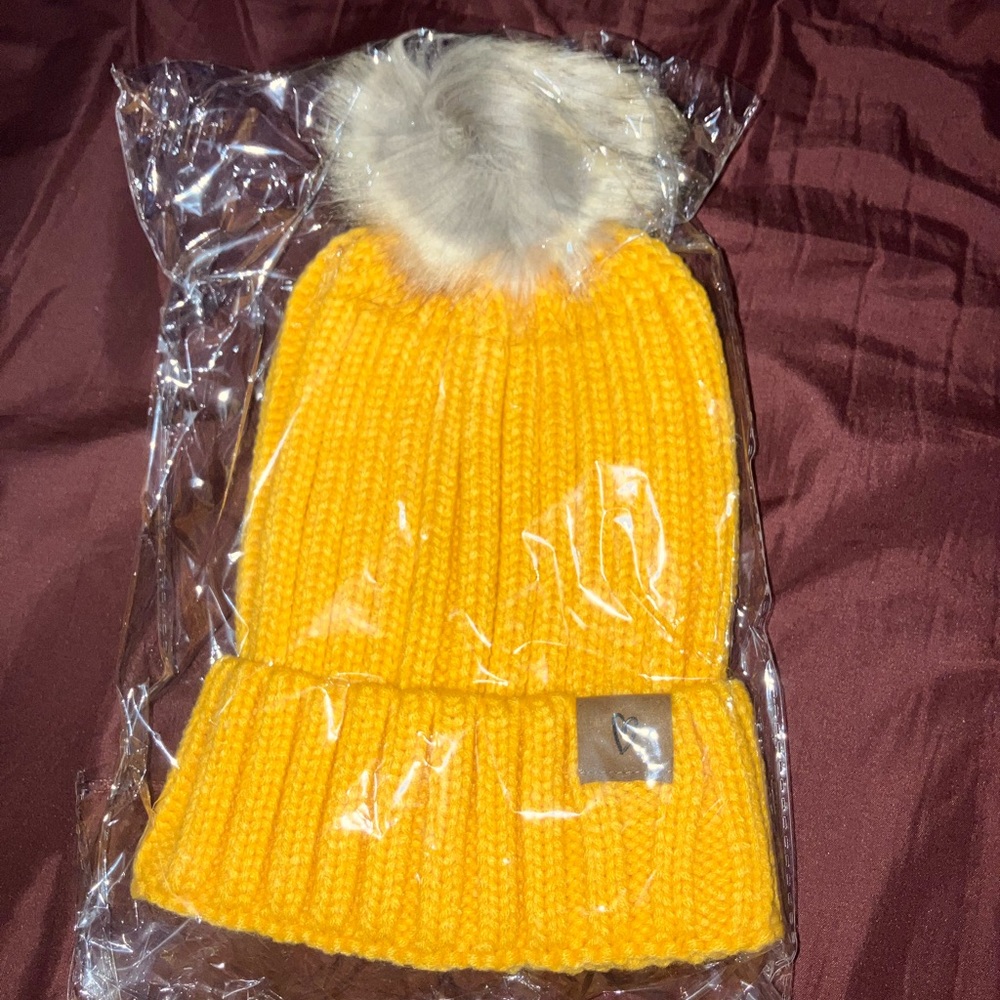 Yellow beanie